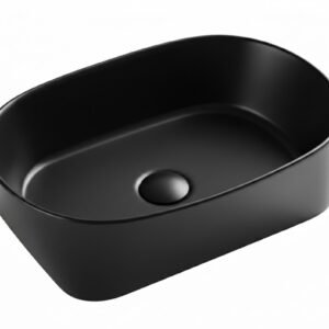 Vasque à Poser 3002MB 57,5x33x16cm Noir Mat