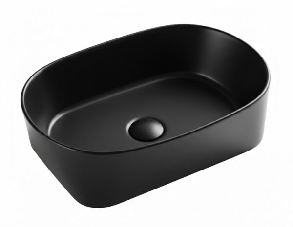 Vasque à Poser 3002MB 57,5x33x16cm Noir Mat