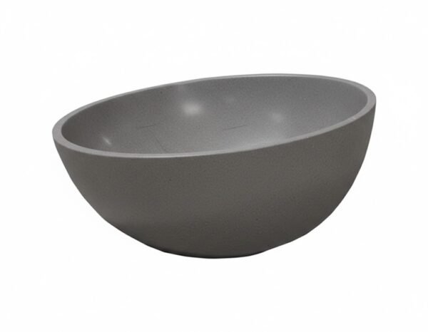 Vasque à poser en Pierre ADWA 42x13cm Gris Mat