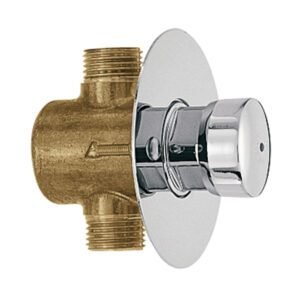 Robinet Temporisé Urinoir 1/2" Alimentation Arrière Laiton Chrome GENEBRE 1161 04 20