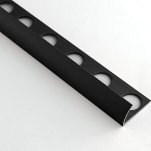 Profilé Alu Courbé 12,5mm Noir Mat Laqué 2,6ml 0A125NH