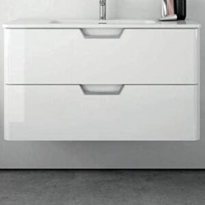 Meuble Susp 2T NEW DUNE 100x45x55cm Blanc