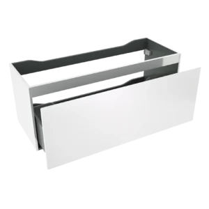 Set Meuble Susp 1T FRONTAL 120x45x28cm Blanc Neige + Lav Droit 121cm Blanc 65011/120