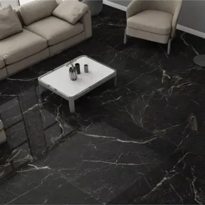 Carreau CALACATA Rectifié noir Marbré Poli 120x120cm 10,7mm 1,44m²/C Plaque