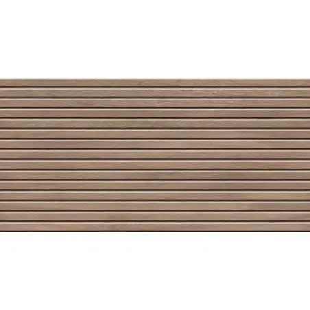 Carreau Décoration KAORU OAK Rectifié effet Bois Marron Mat 59,5x119,2cm 10mm(1,42m2/C)