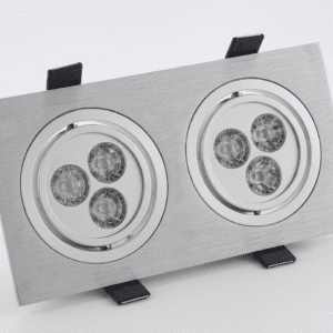 Spot Encastrable Led 2 x 3W Alu (Neutre)
