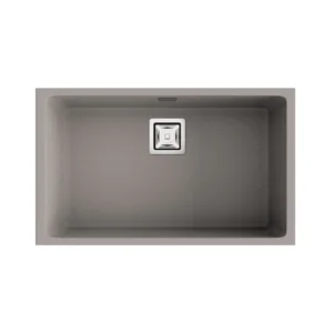 ZIE 70 Évier en Résine 1 Bac 75x45x20cm Gris Mat AS187C