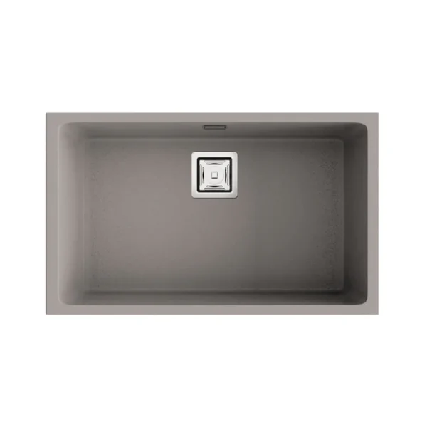 ZIE 70 Évier en Résine 1 Bac 75x45x20cm Gris Mat AS187C