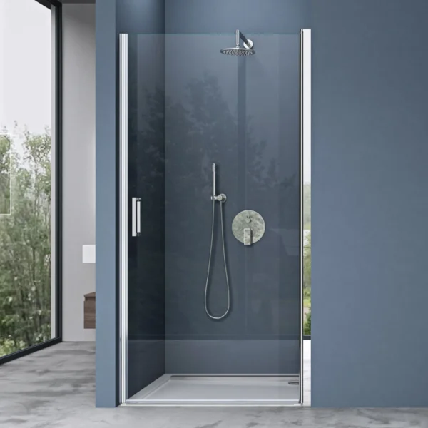 Paroi de Douche Pivotante 80x195cm Transparent/Chr PAP080