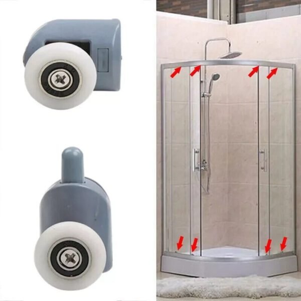 Roulements(2) pour Paroi de Douche Semi-Circulaire