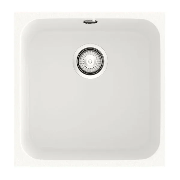 GANDIA 50 Évier en Résine 1 Bac 54x44,5x20cm Blanc Mat BL164C