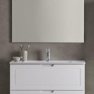 Meuble Susp 2T ALMA SEDA 100x45x55cm Blanc Mat SEDA100