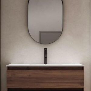 Meuble Susp 2T CASON ALTO LINK 90x45x57cm Bois Foncé CALNMSB90