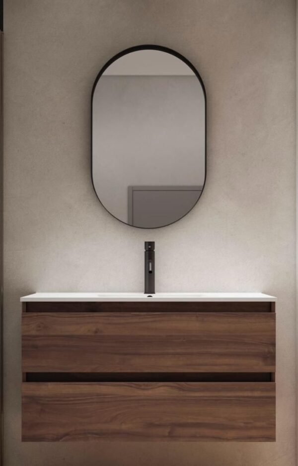 Meuble Susp 2T CASON ALTO LINK 90x45x57cm Bois Foncé CALNMSB90