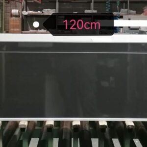 Set Meuble Susp 1T EXCLU 120x45x28cm Anthracite Brillant + Lav Gauche 121cm Blanc 24018/120