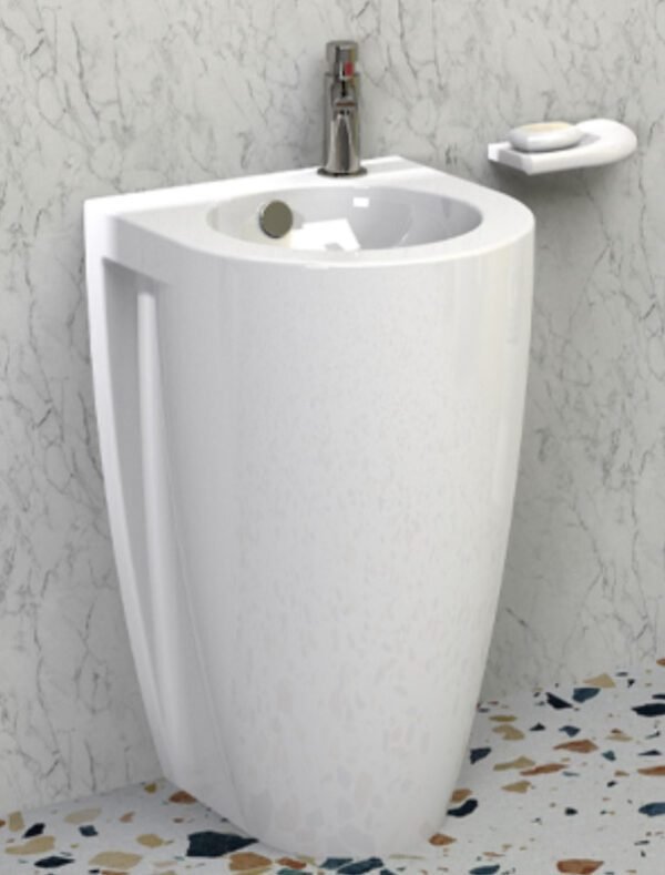 Lavabo Bloc Colonne JUNIOR Blanc 36x36x6cm