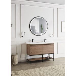 Miroir Led ALEMANIA 50cm One Touch Antibuée Contour Noir ALEM005/50NG