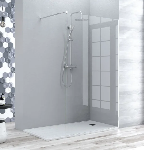 Paroi de Douche Fixe WALK-IN 80x195cm Chr/Transp CASTEL WK080