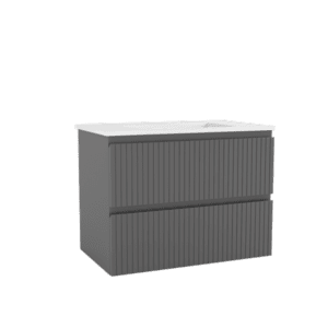 Meuble Susp 2T 70x45x57cm Gris avec Rayures MGR70