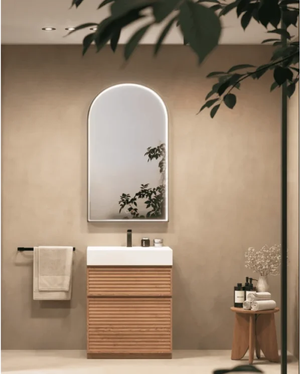 Miroir Led ROMA 110x60cm One Touch Antibué Contour Noir ROMA025/110NG – Image 2