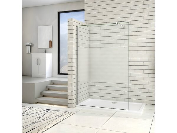 Paroi de Douche Frontale MALU 110x200cm 1Fixe+1coulissante Droite Chr/Sérigraphié CTESI DB0561121