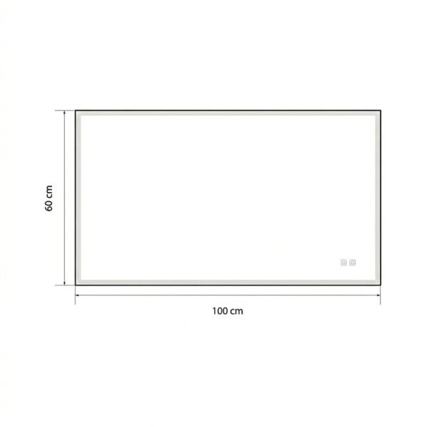 Miroir Led SUNSET 100x60cm avec interrupteur 25033 – Image 2