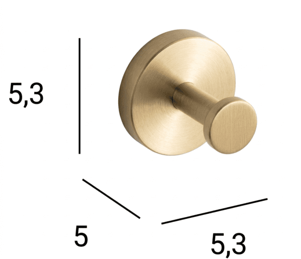 Patère ECO Or Brossé 06508021