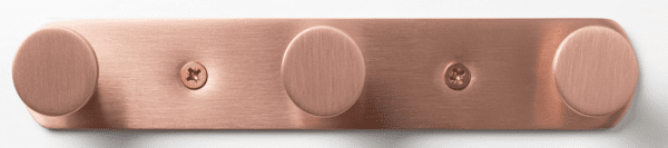 Patere Triple ECO Or Rose Brossé 06544047