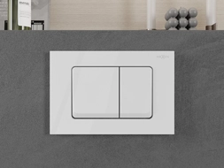 Bouton Poussoir pour WC Suspendu STEEL Inox Brossé BK0202140